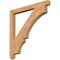 Ekena Millwork Balboa Arts & Crafts Smooth Bracket, Western Red Cedar, 3 1/2"W x 42"D x 42"H BKT04X42X42BOA03SWR - alternate 1